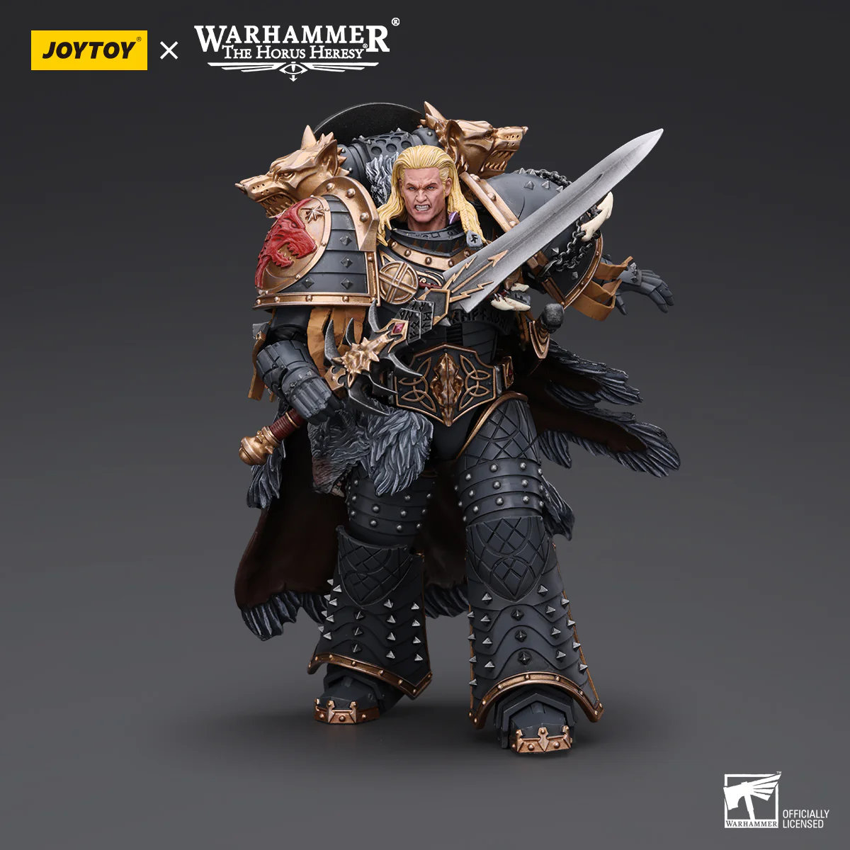 JOYTOY JT6137 Warhammer The Horus Heresy 1:18 Space Wolves Leman Russ Primarch of the VIth Legion - JOYTOY WORLD