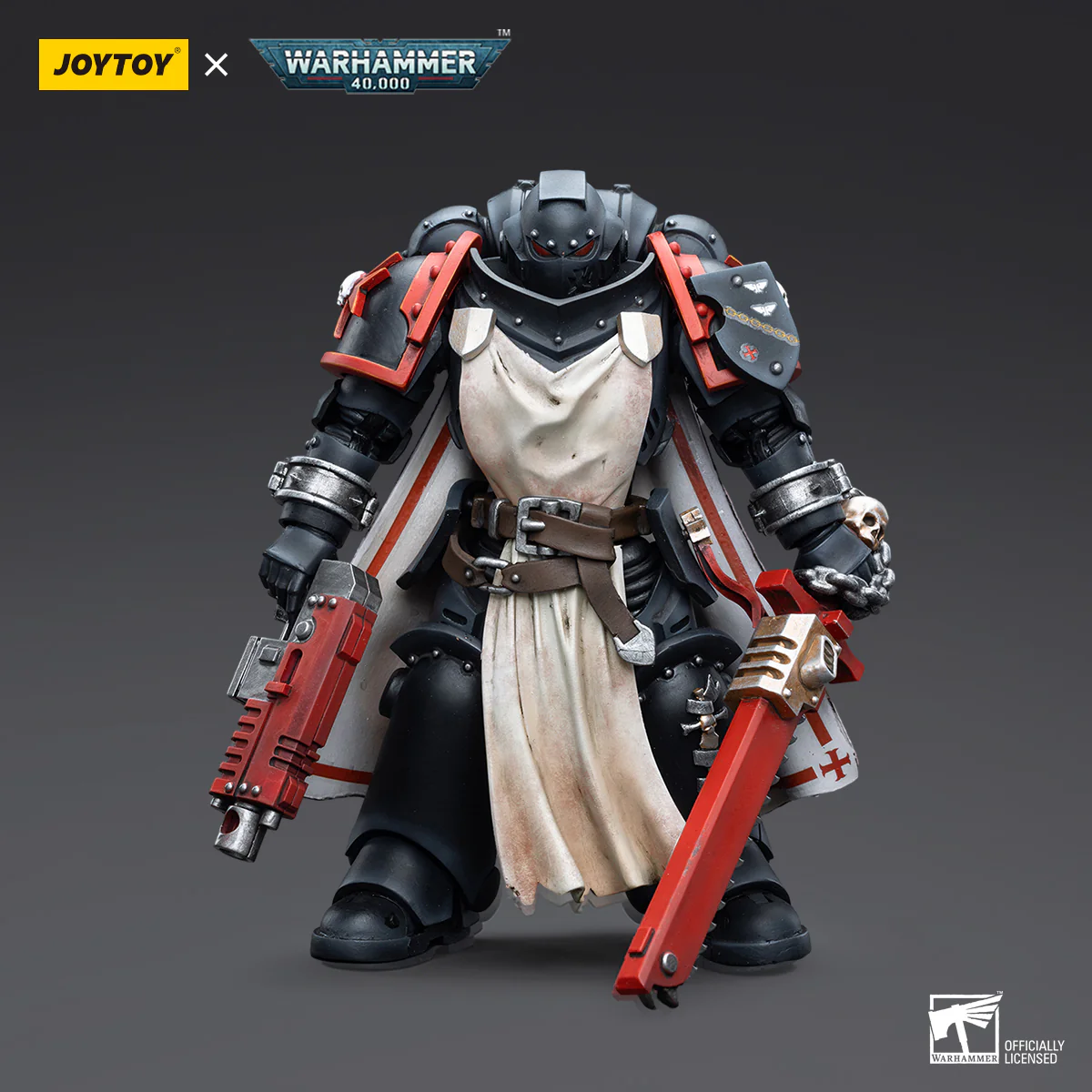 JOYTOY Warhammer 40k 1: 18 Black Templars Primaris Sword Brethren - JOYTOY WORLD