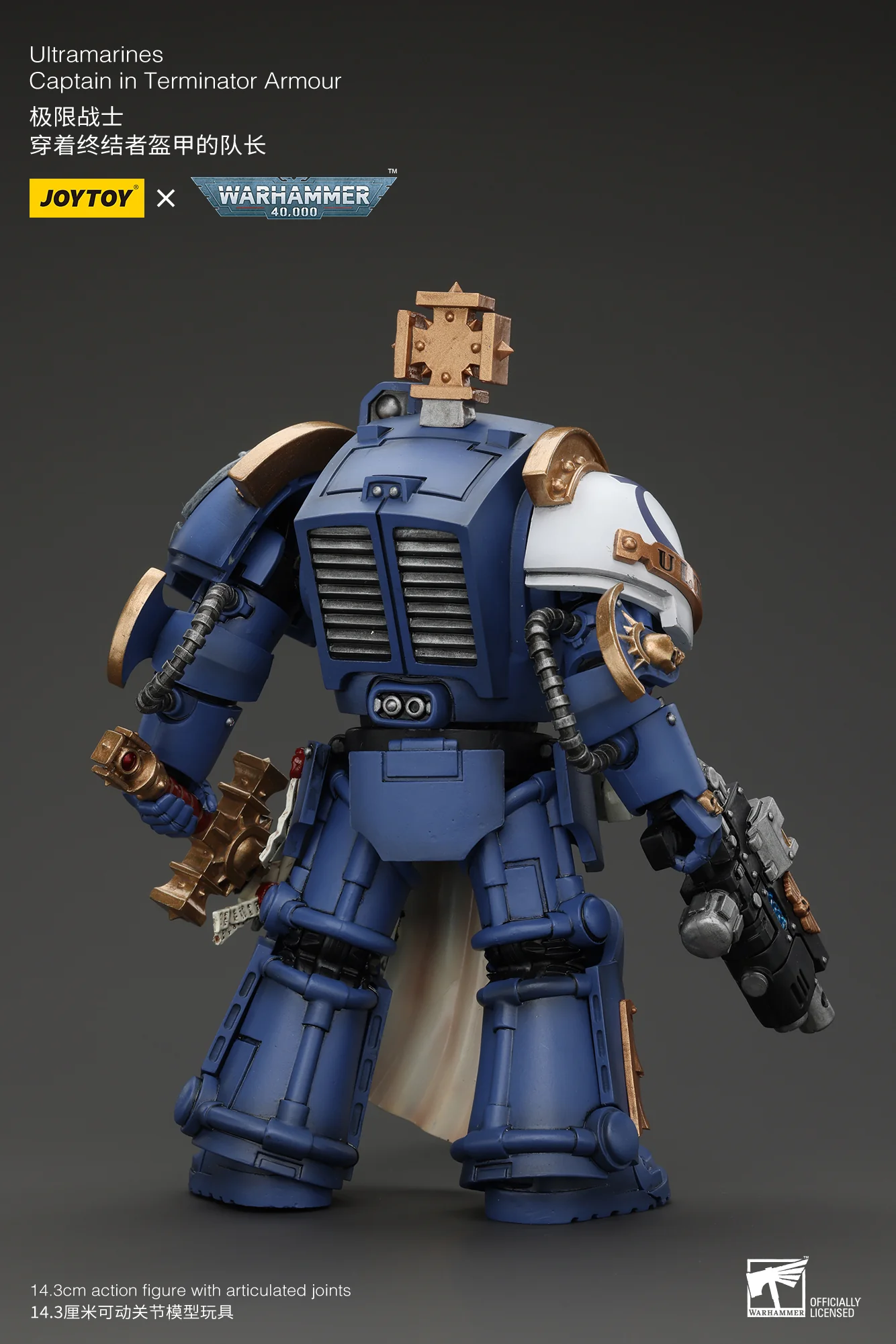 JOYTOY JT4980 Warhammer 40k 1: 18 Ultramarines Captain In Terminator Armour - JOYTOY WORLD