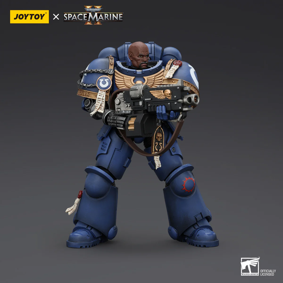 JOYTOY Warhammer 40k Space Marine 2 1: 18 Ultramarines Lieutenant Titus  Sergeant Gadriel and Brother Chairon - JOYTOY WORLD