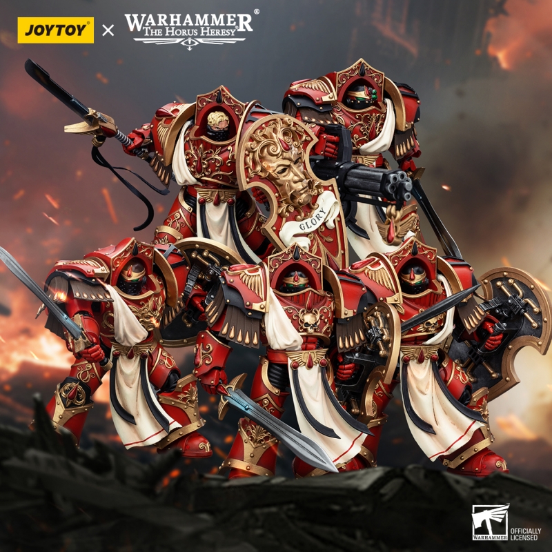 JOYTOY Warhammer 40k 1: 18 Blood Angels Crimson Paladins