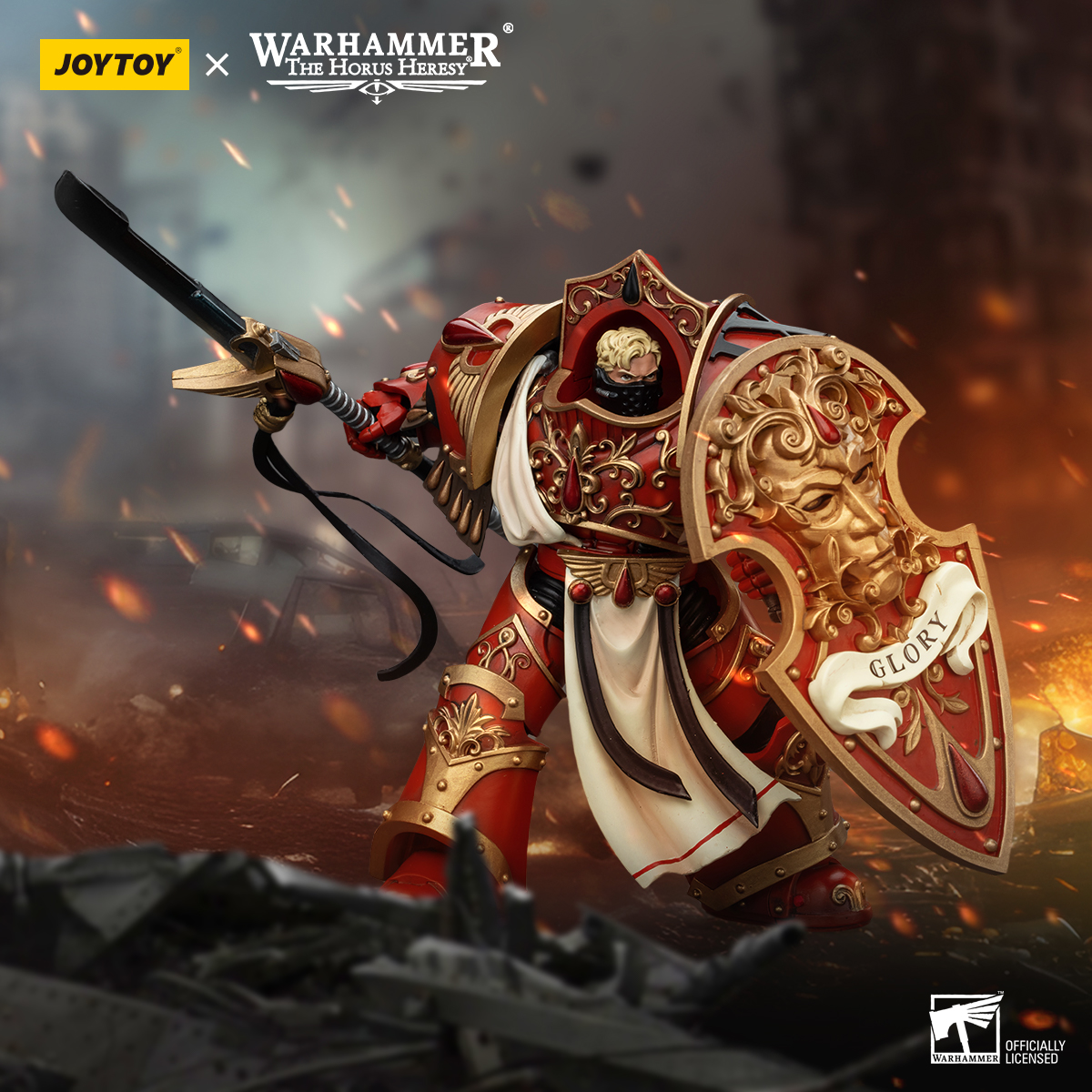 JOYTOY Warhammer 40k 1: 18 Blood Angels Crimson Paladins