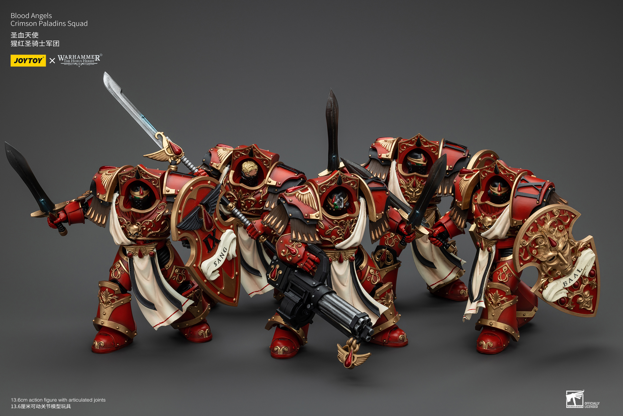 JOYTOY Warhammer 40k 1: 18 Blood Angels Crimson Paladins Squad - JOYTOY WORLD