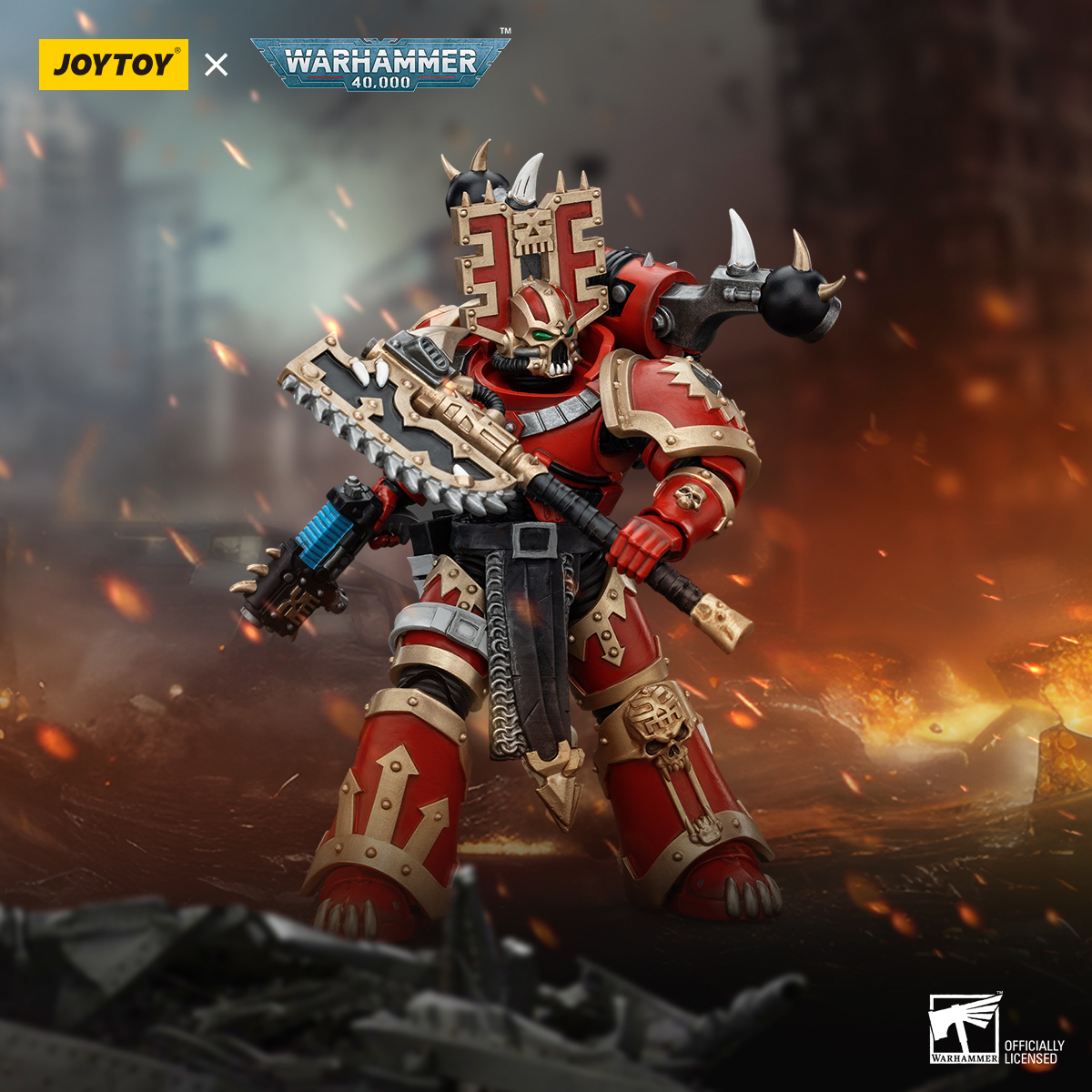 JOYTOY Warhammer 40k 1: 18 World Eaters Khorne Berzerkers - JOYTOY WORLD