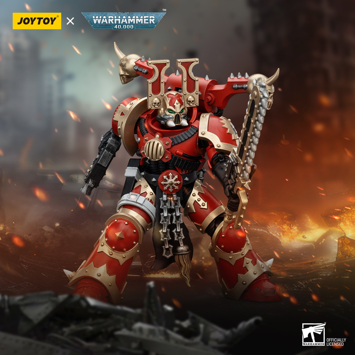 JOYTOY Warhammer 40k 1: 18 World Eaters Khorne Berzerkers - JOYTOY WORLD