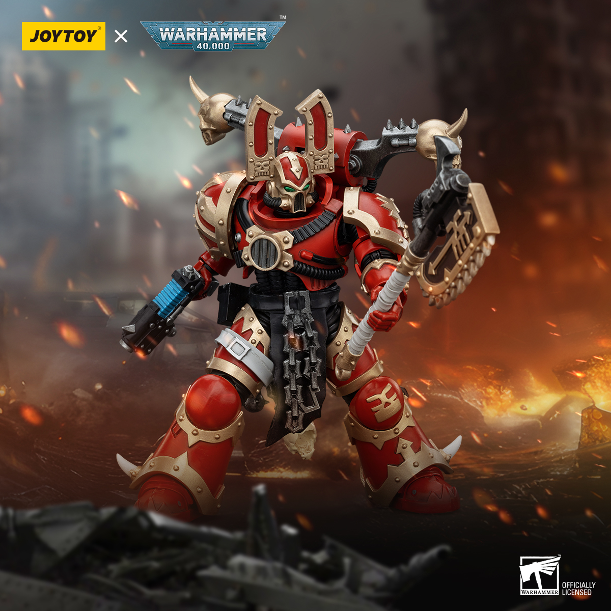 JOYTOY Warhammer 40k 1: 18 World Eaters Khorne Berzerkers - JOYTOY WORLD