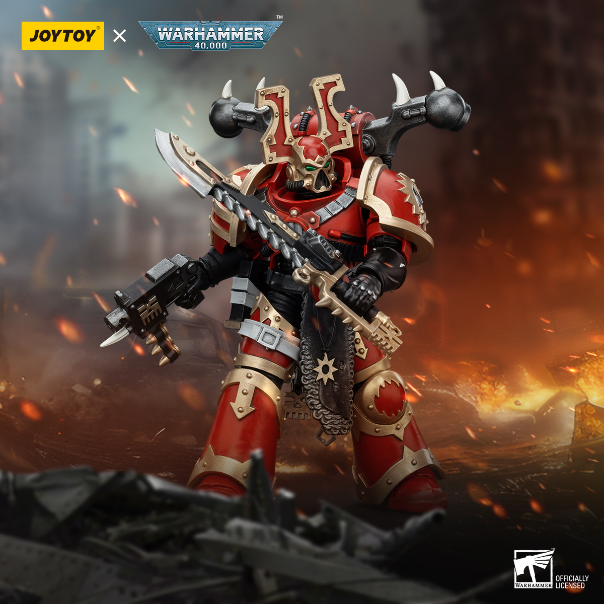 JOYTOY Warhammer 40k 1: 18 World Eaters Khorne Berzerkers - JOYTOY WORLD