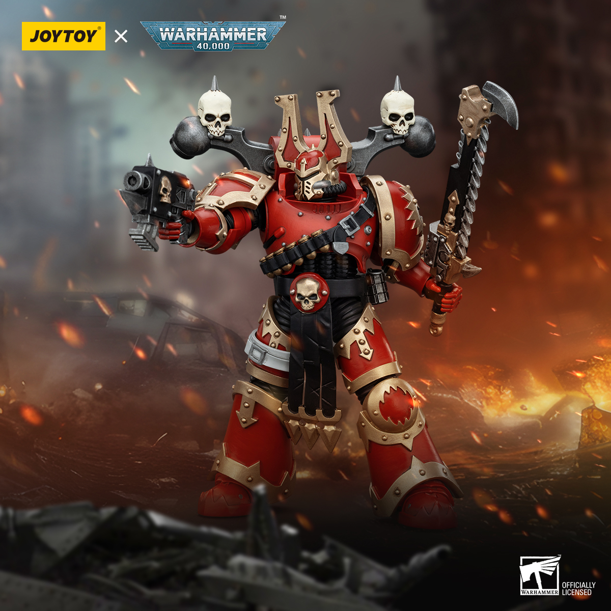 JOYTOY Warhammer 40k 1: 18 World Eaters Khorne Berzerkers - JOYTOY WORLD