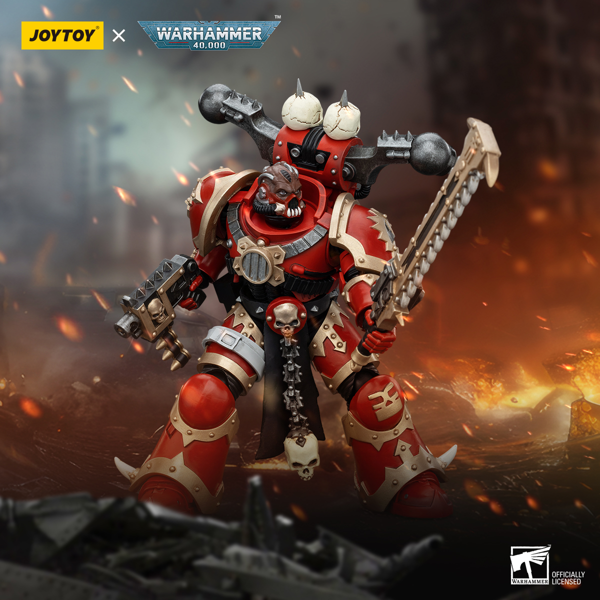 JOYTOY Warhammer 40k 1: 18 World Eaters Khorne Berzerkers - JOYTOY WORLD
