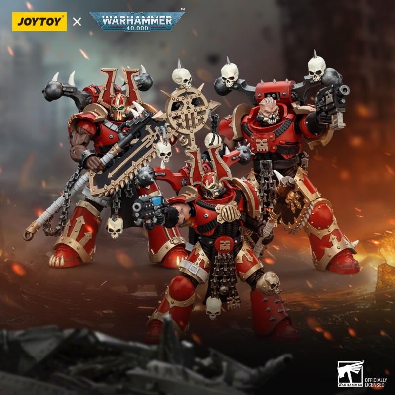 JOYTOY Warhammer 40k 1: 18 World Eaters Khorne Berzerkers - JOYTOY WORLD