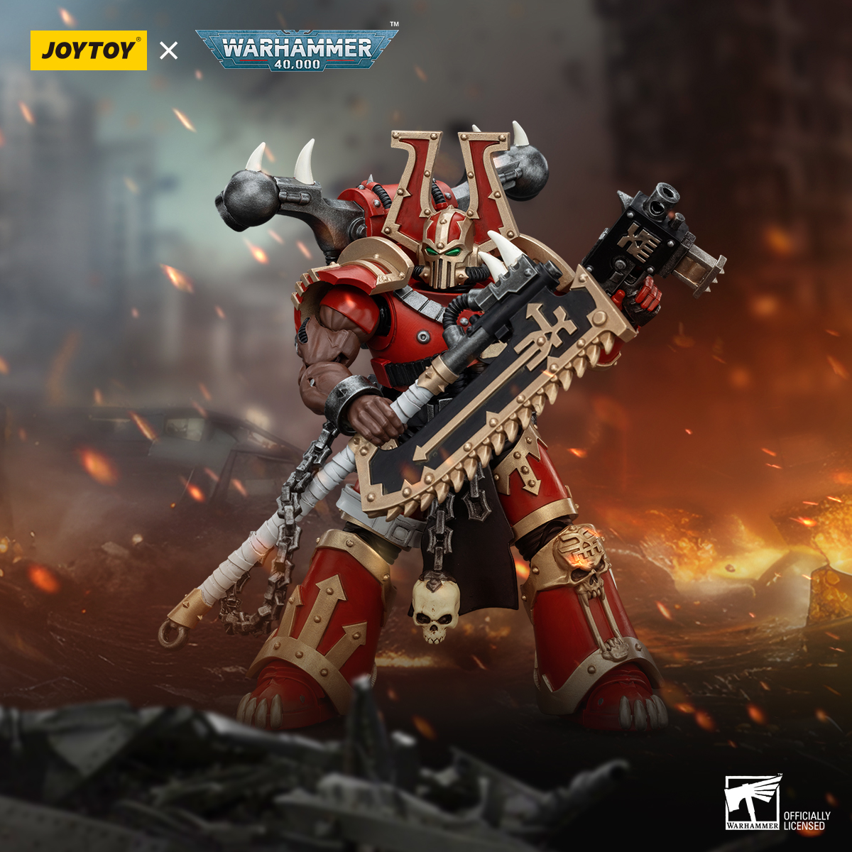 JOYTOY Warhammer 40k 1: 18 World Eaters Khorne Berzerkers - JOYTOY WORLD