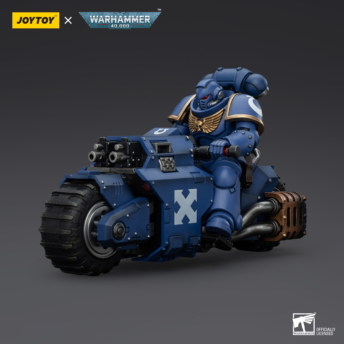 JOYTOY Warhammer 40k 1: 18 Space Marines Ultramarines Outriders Brother Catonus - JOYTOY WORLD