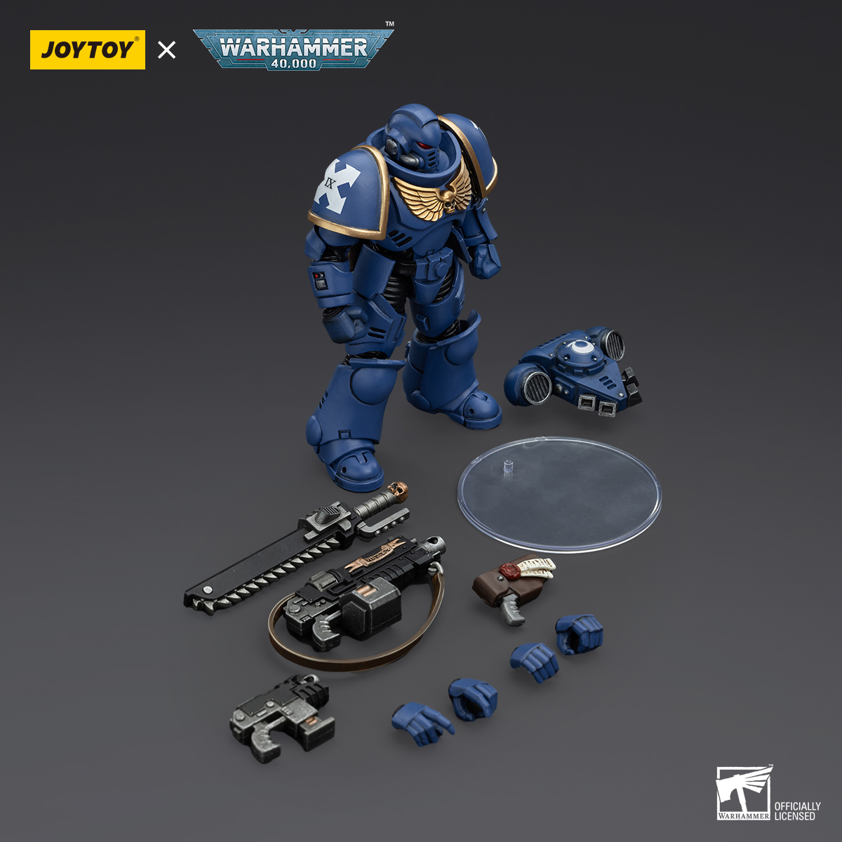 JOYTOY Warhammer 40k 1: 18 Space Marines Ultramarines Outriders Brother Catonus - JOYTOY WORLD