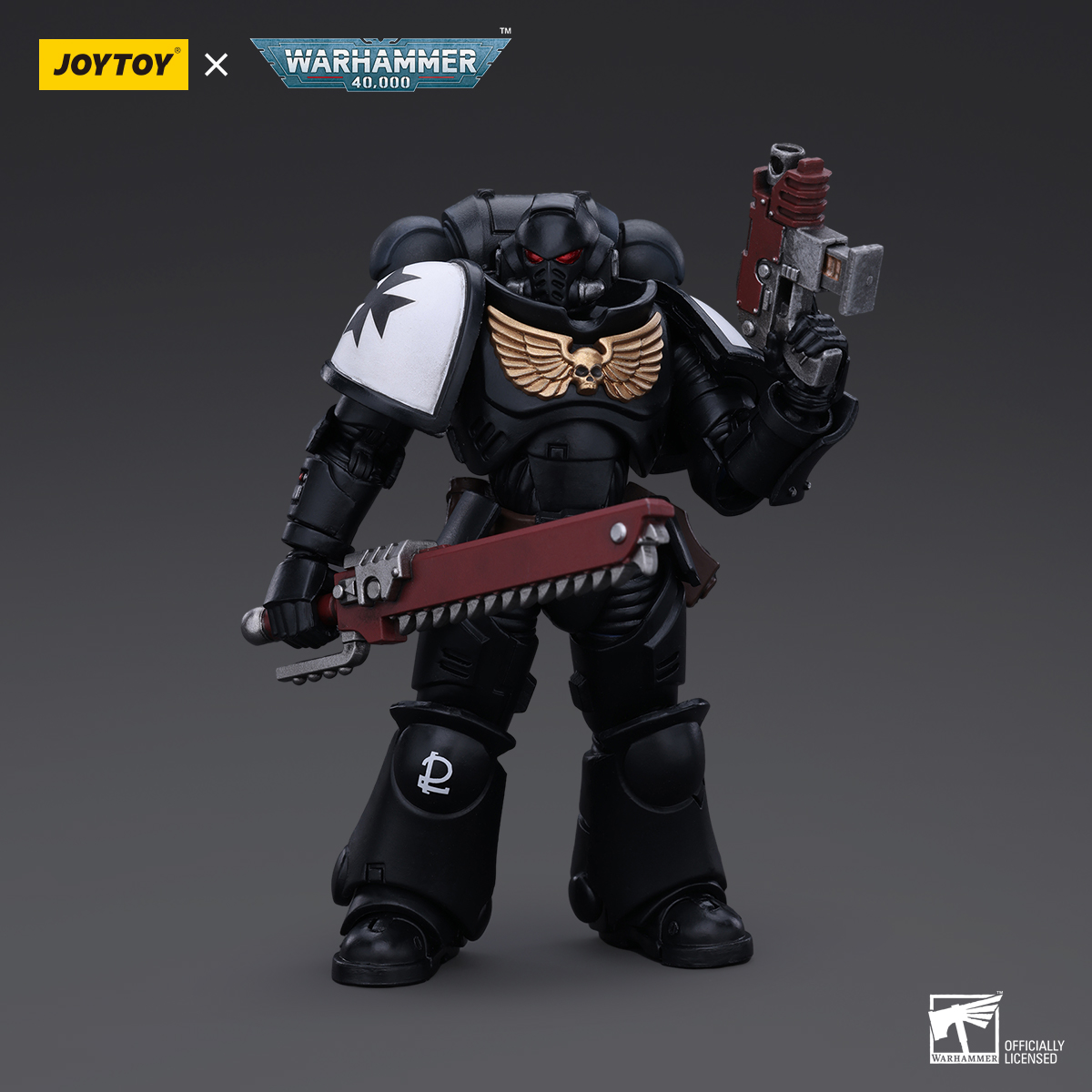 JOYTOY Warhammer 40k 1: 18 Space Marines Black Templars Outriders Brother Valtus - JOYTOY WORLD