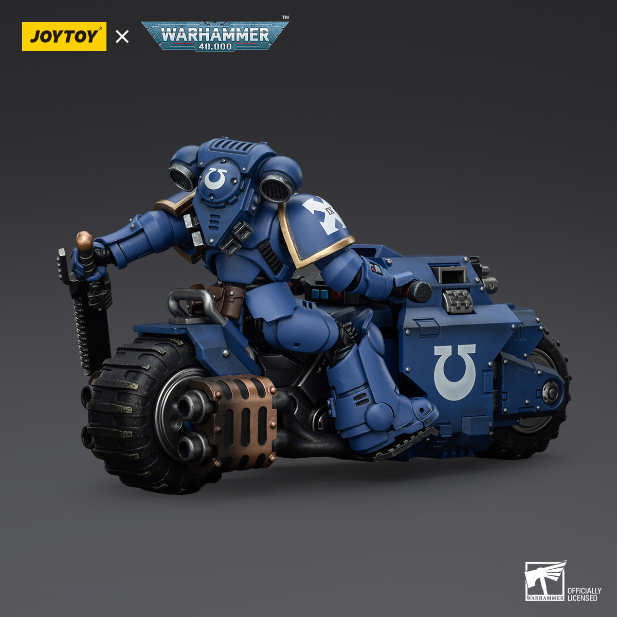 JOYTOY Warhammer 40k 1: 18 Space Marines Ultramarines Outriders Brother Catonus - JOYTOY WORLD