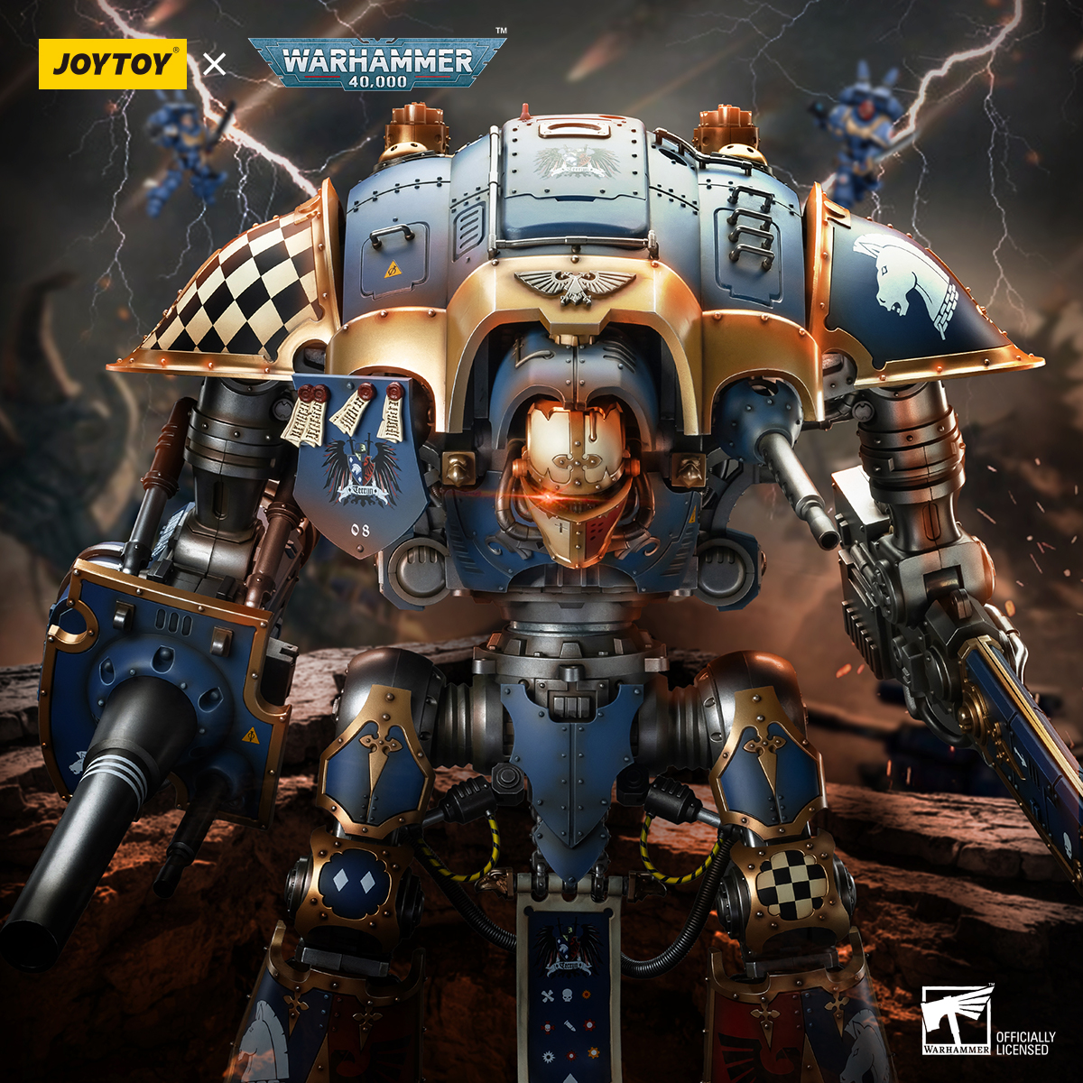 JOYTOY JT9299 Warhammer 40k 1: 18 Imperial Knights House Terryn Knight Paladin - JOYTOY WORLD