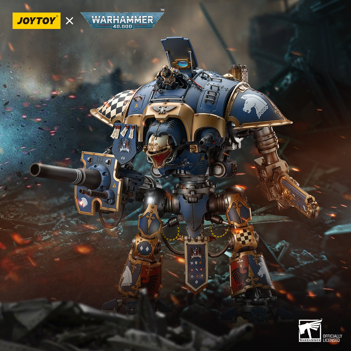 JOYTOY JT9299 Warhammer 40k 1: 18 Imperial Knights House Terryn Knight Paladin - JOYTOY WORLD