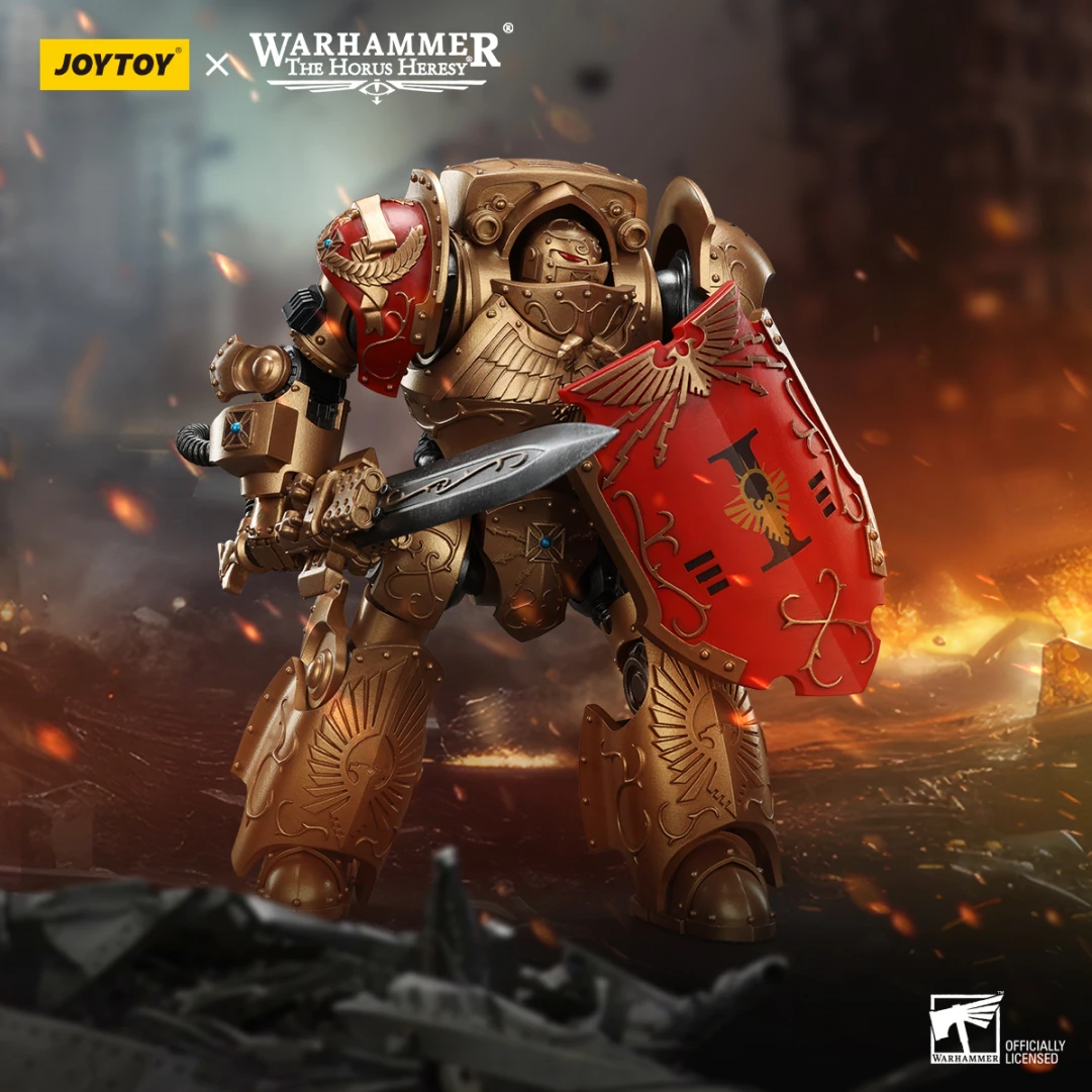 JoyToy Warhammer 40K Legio Custodes Contemptor Achillus Dreadnought: Action Figure 1:18 Collezionabile 25 Cm