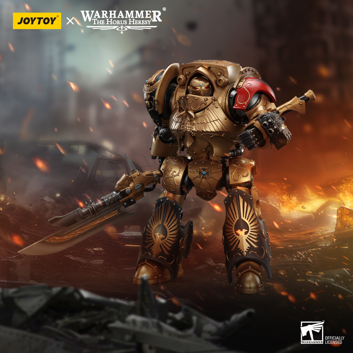 JOYTOY Warhammer The Horus Heresy 1:18 Legio Custodes Contemptor-Galatus and Contemptor-Achillus Dreadnought - JOYTOY WORLD