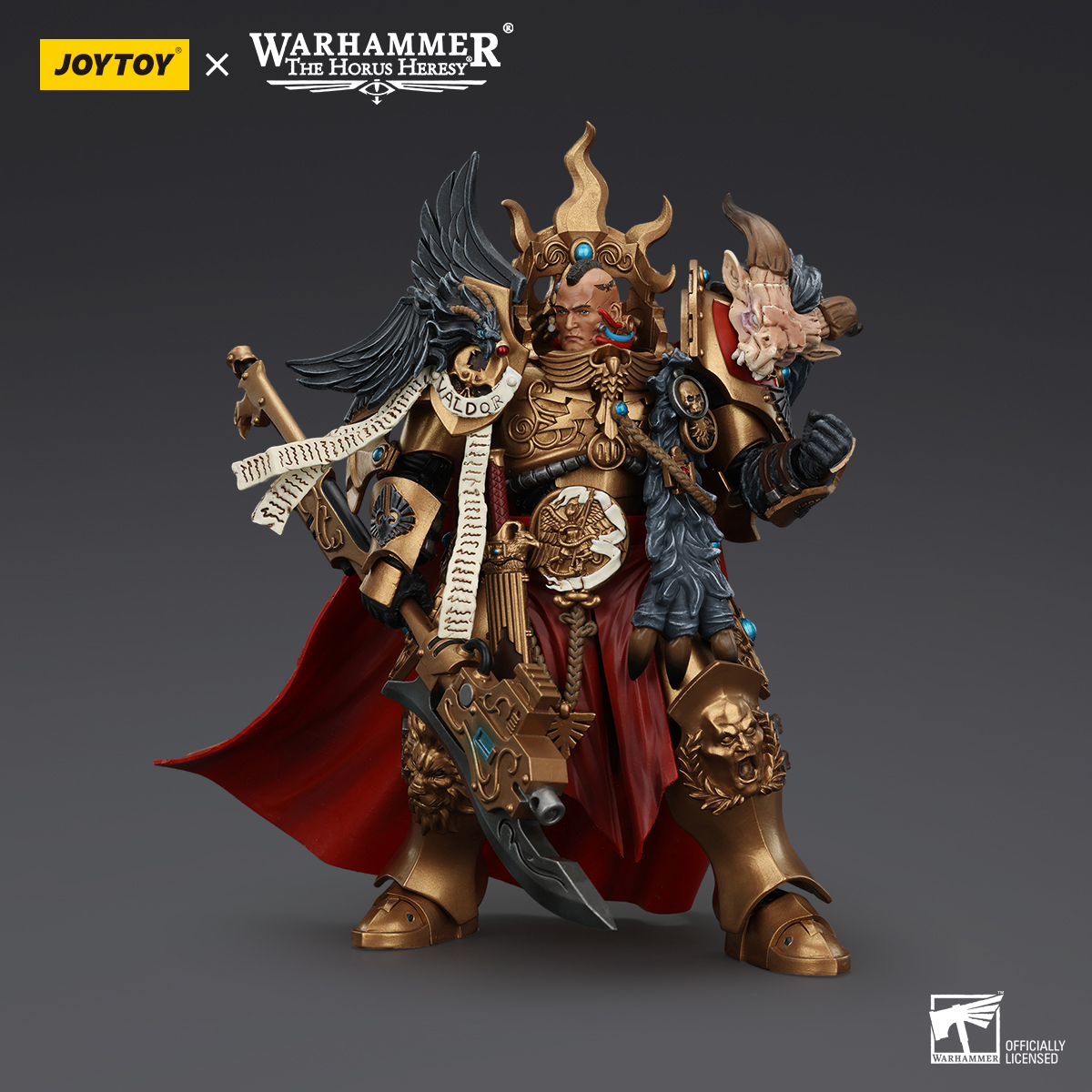 JOYTOY JT00942 Warhammer The Horus Heresy 1:18 Legio Custodes Constantin Valdor Captain-General of the Legio Custodes - JOYTOY WORLD