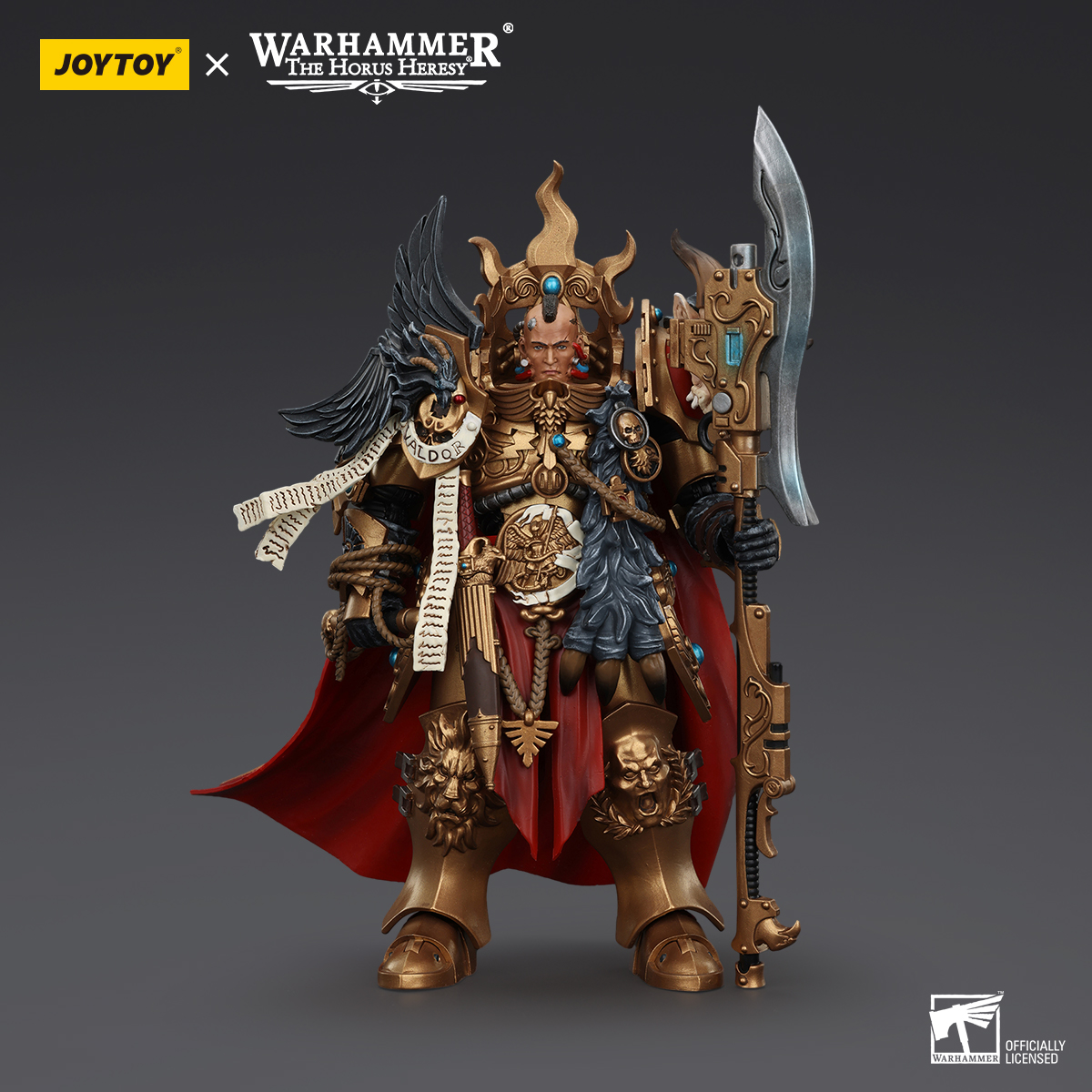 JOYTOY JT00942 Warhammer The Horus Heresy 1:18 Legio Custodes Constantin Valdor Captain-General of the Legio Custodes - JOYTOY WORLD