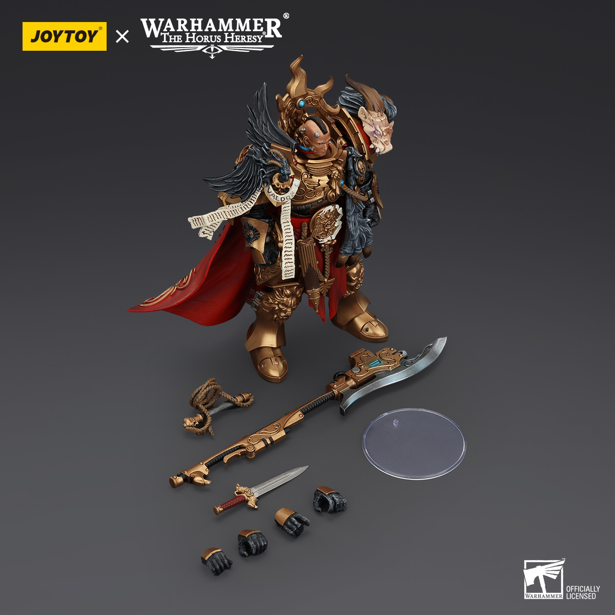 JOYTOY JT00942 Warhammer The Horus Heresy 1:18 Legio Custodes Constantin Valdor Captain-General of the Legio Custodes - JOYTOY WORLD