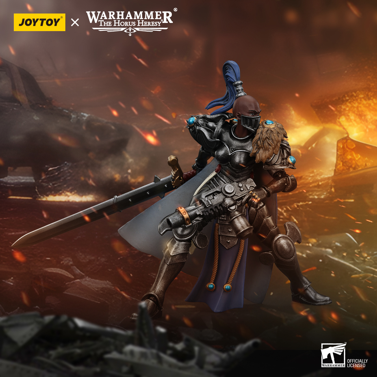 JOYTOY Warhammer The Horus Heresy 1:18 Sisters of Silence Argent Lynx - JOYTOY WORLD