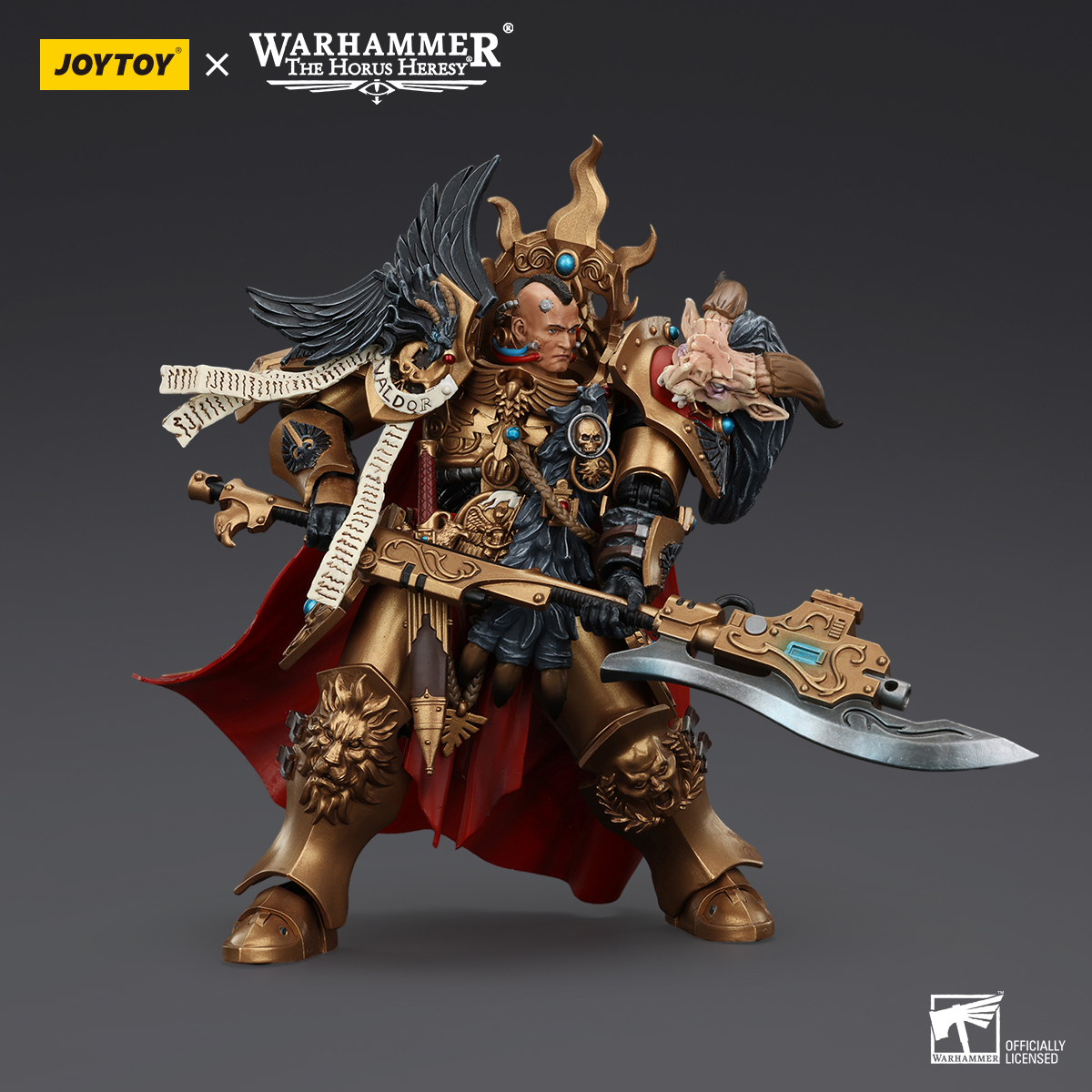 JOYTOY JT00942 Warhammer The Horus Heresy 1:18 Legio Custodes Constantin Valdor Captain-General of the Legio Custodes - JOYTOY WORLD