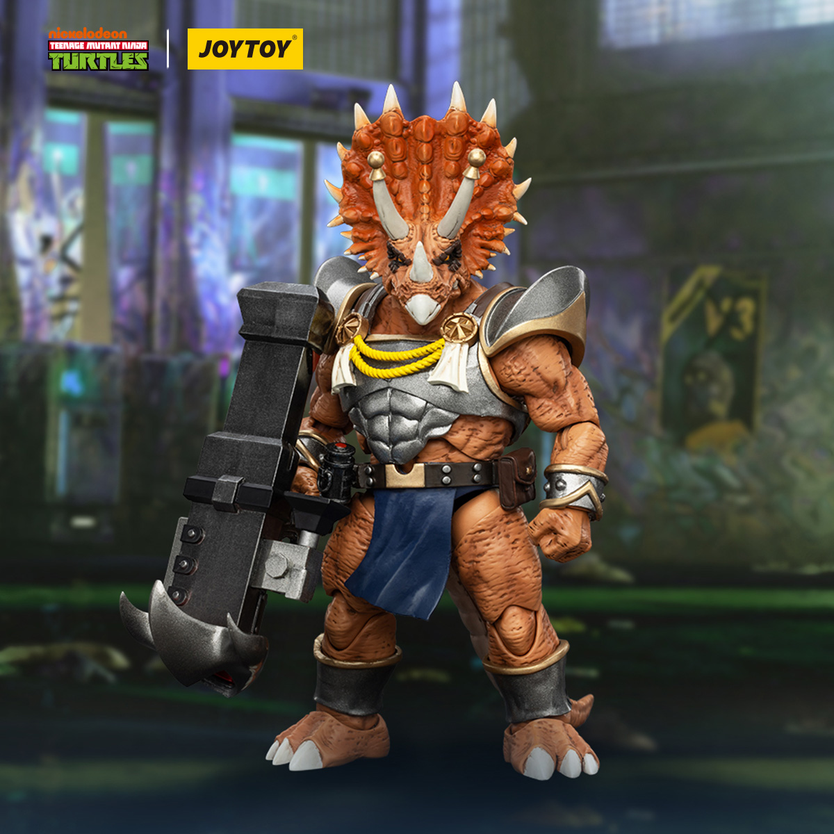 JOYTOY Teenage Mutant Ninja Turtles TMNT Taserenton Legion Captain Zorax, Adjutant Zork and Triceraton Infantryman for Aisa - JOYTOY WORLD