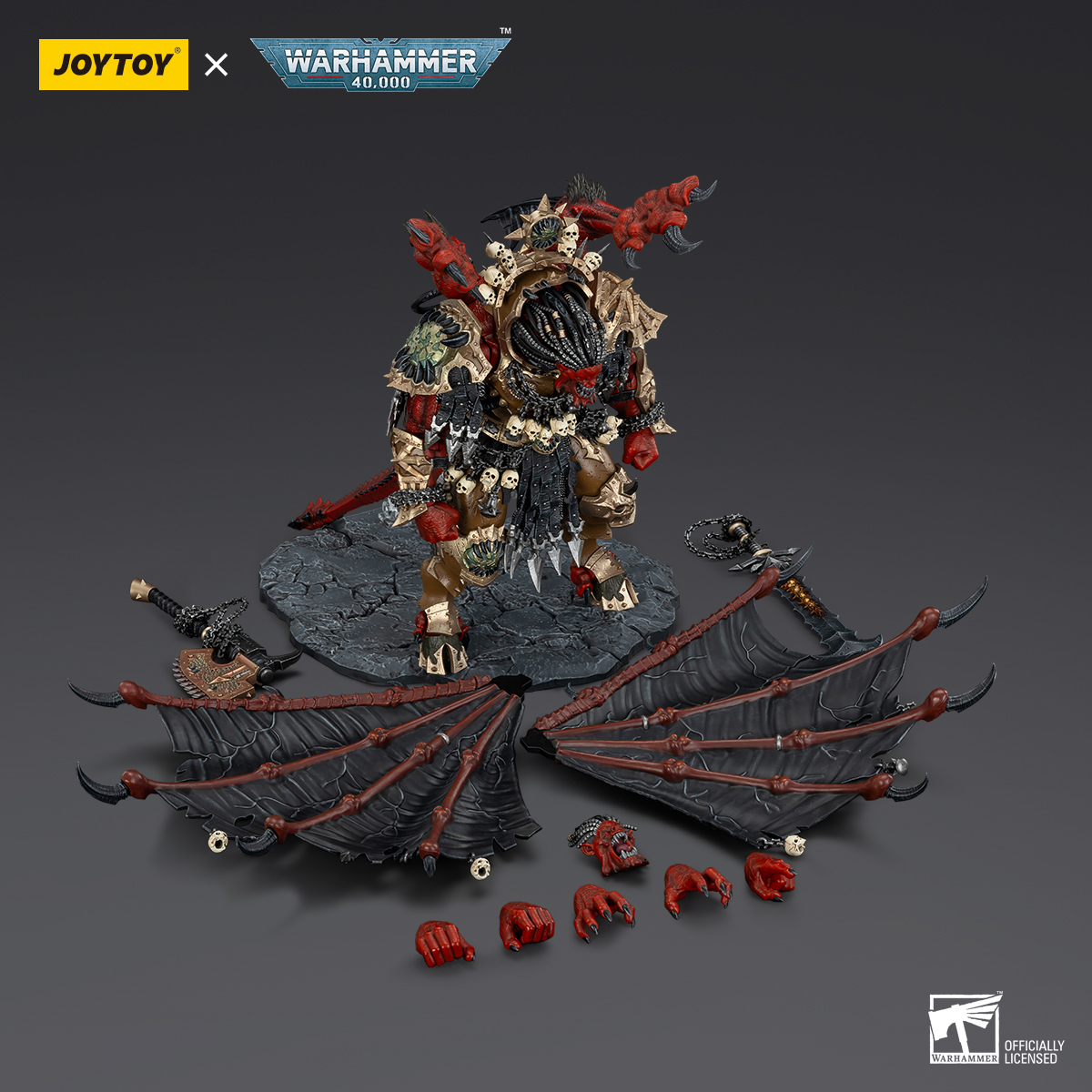 JOYTOY JT01178 Warhammer 40k 1: 18 World Eaters Angron Daemon Primarch of Khorne - JOYTOY WORLD