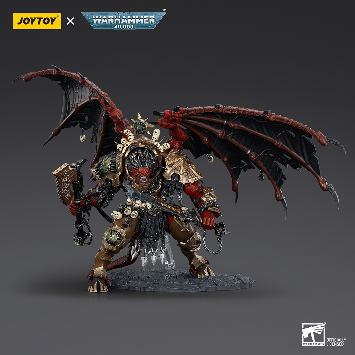 JOYTOY JT01178 Warhammer 40k 1: 18 World Eaters Angron Daemon Primarch of Khorne - JOYTOY WORLD