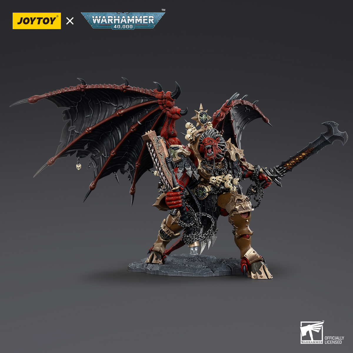JOYTOY JT01178 Warhammer 40k 1: 18 World Eaters Angron Daemon Primarch of Khorne - JOYTOY WORLD