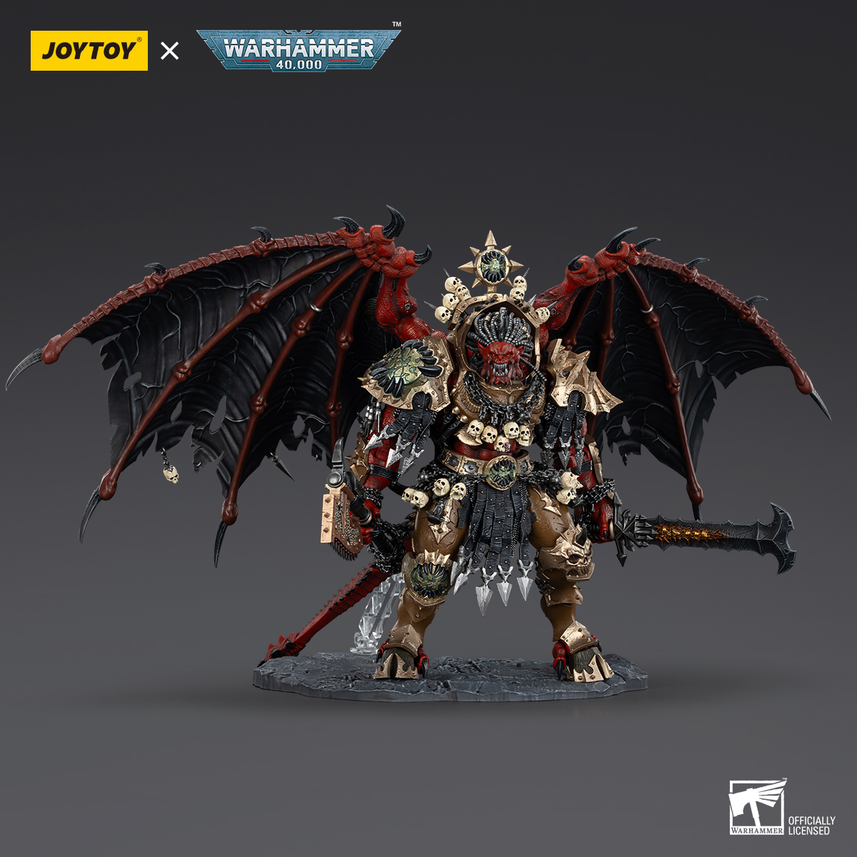 JOYTOY JT01178 Warhammer 40k 1: 18 World Eaters Angron Daemon Primarch of Khorne - JOYTOY WORLD