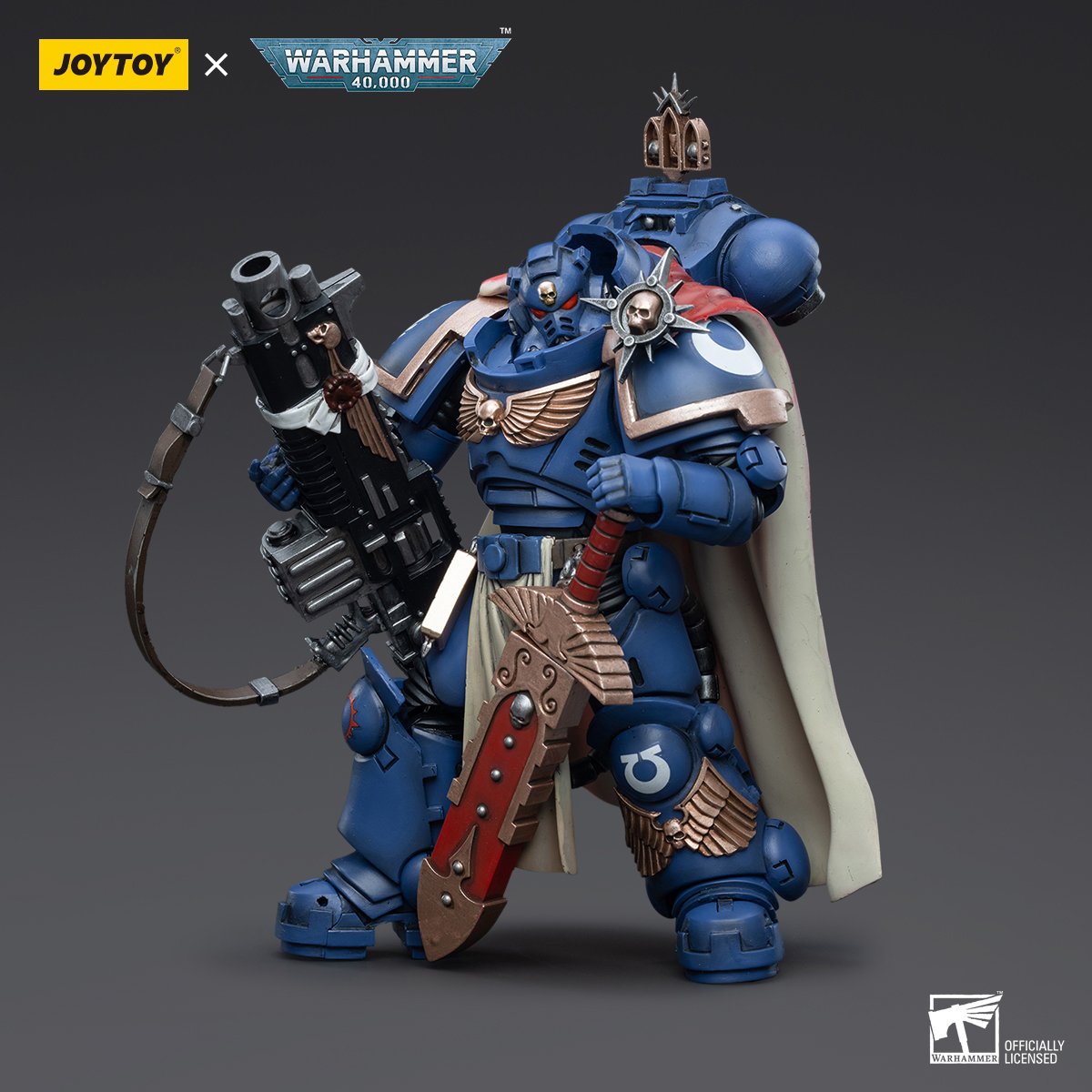 JOYTOY JT3556 Warhammer 40k 1: 18 Ultramarines Captain With Master-crafted Heavy Bolt rifle - JOYTOY WORLD