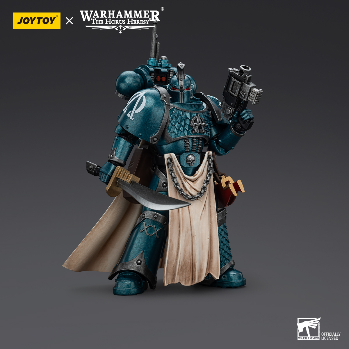 JOYTOY Warhammer The Horus Heresy 1: 18 Alpha Legion Legion Praetor with Power Sword and Harrowmaster Armillus Dynat - JOYTOY WORLD