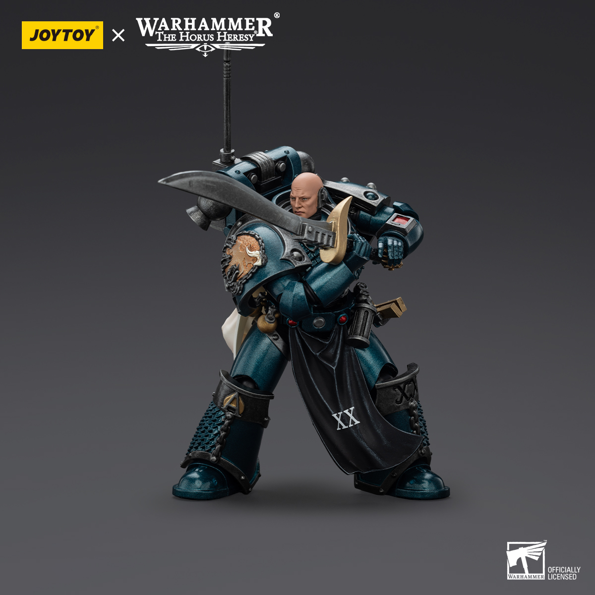JOYTOY Warhammer The Horus Heresy 1: 18 Alpha Legion Legion Praetor with Power Sword and Harrowmaster Armillus Dynat - JOYTOY WORLD