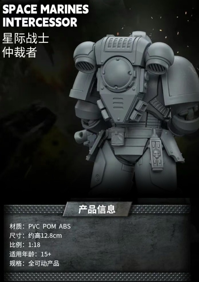JOYTOY JT01161 Warhammer 40k 1: 18 Space Marines Intercessor Armouring Hall Edition - JOYTOY WORLD