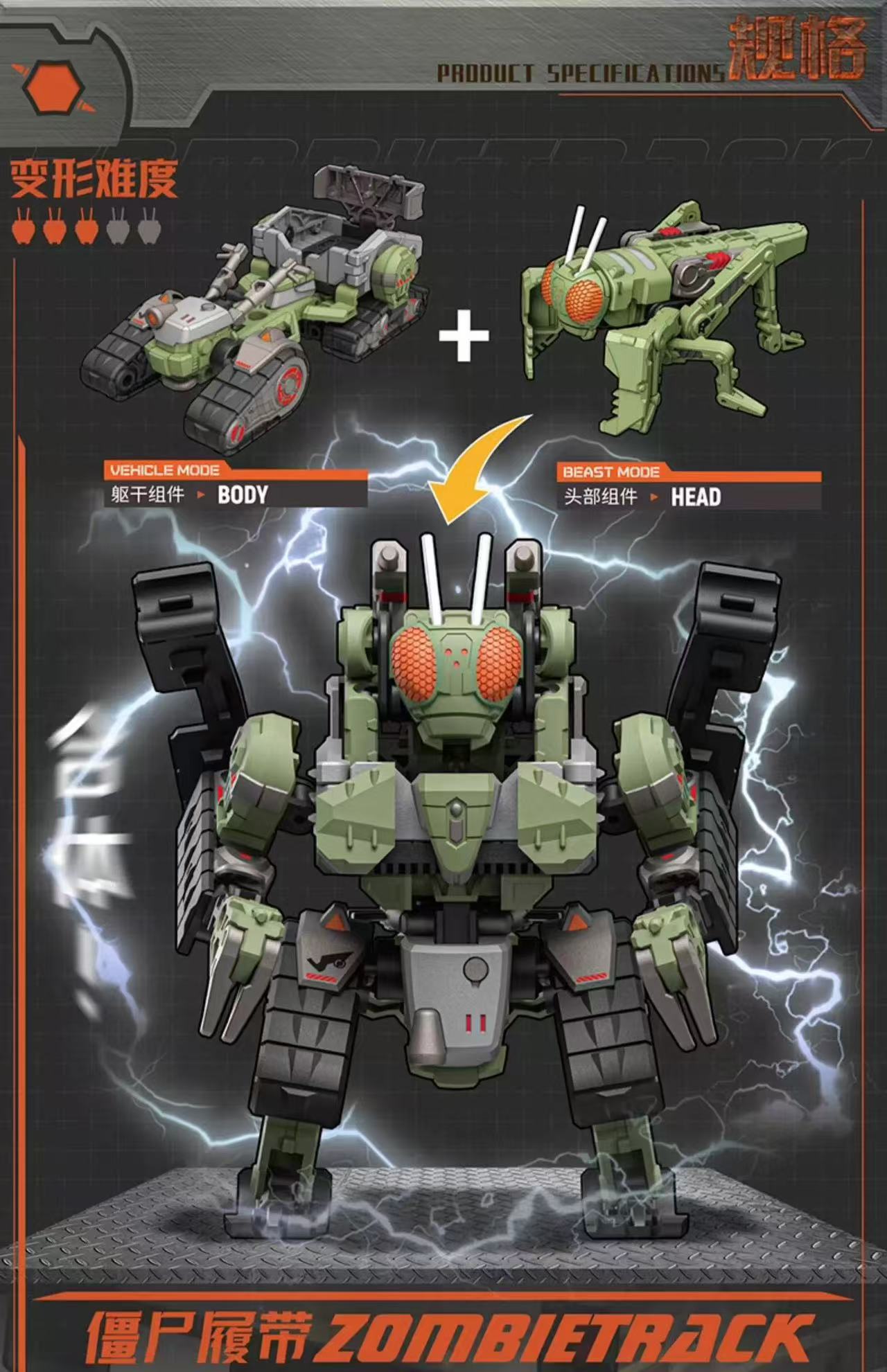 52TOYS MegaBox BMM-02 Zombie Tracks - JOYTOY WORLD