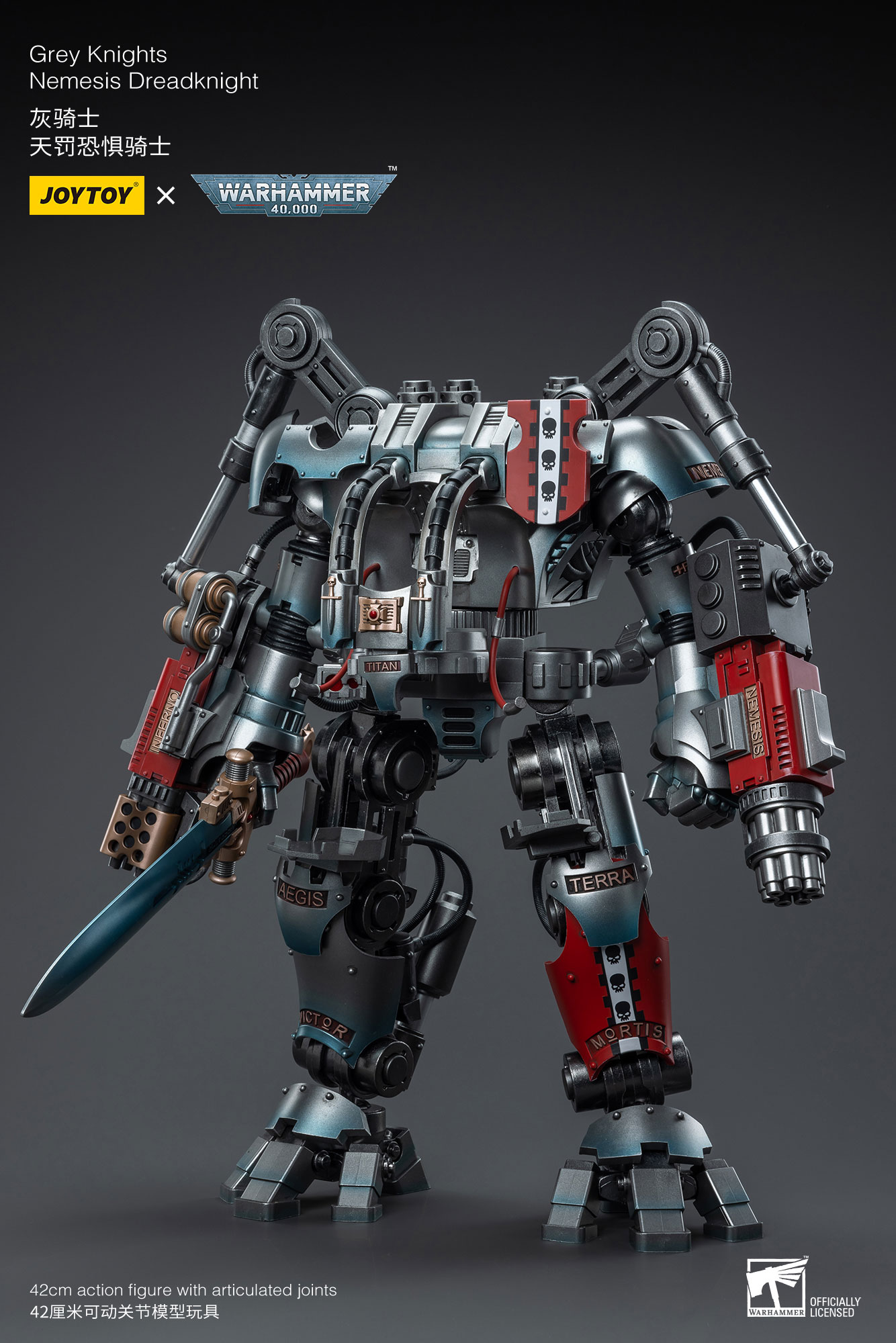 JOYTOY JT6434 Warhammer 40k 1: 18 Grey Knights Nemesis Dreadknight ( Including action figure ) - JOYTOY WORLD