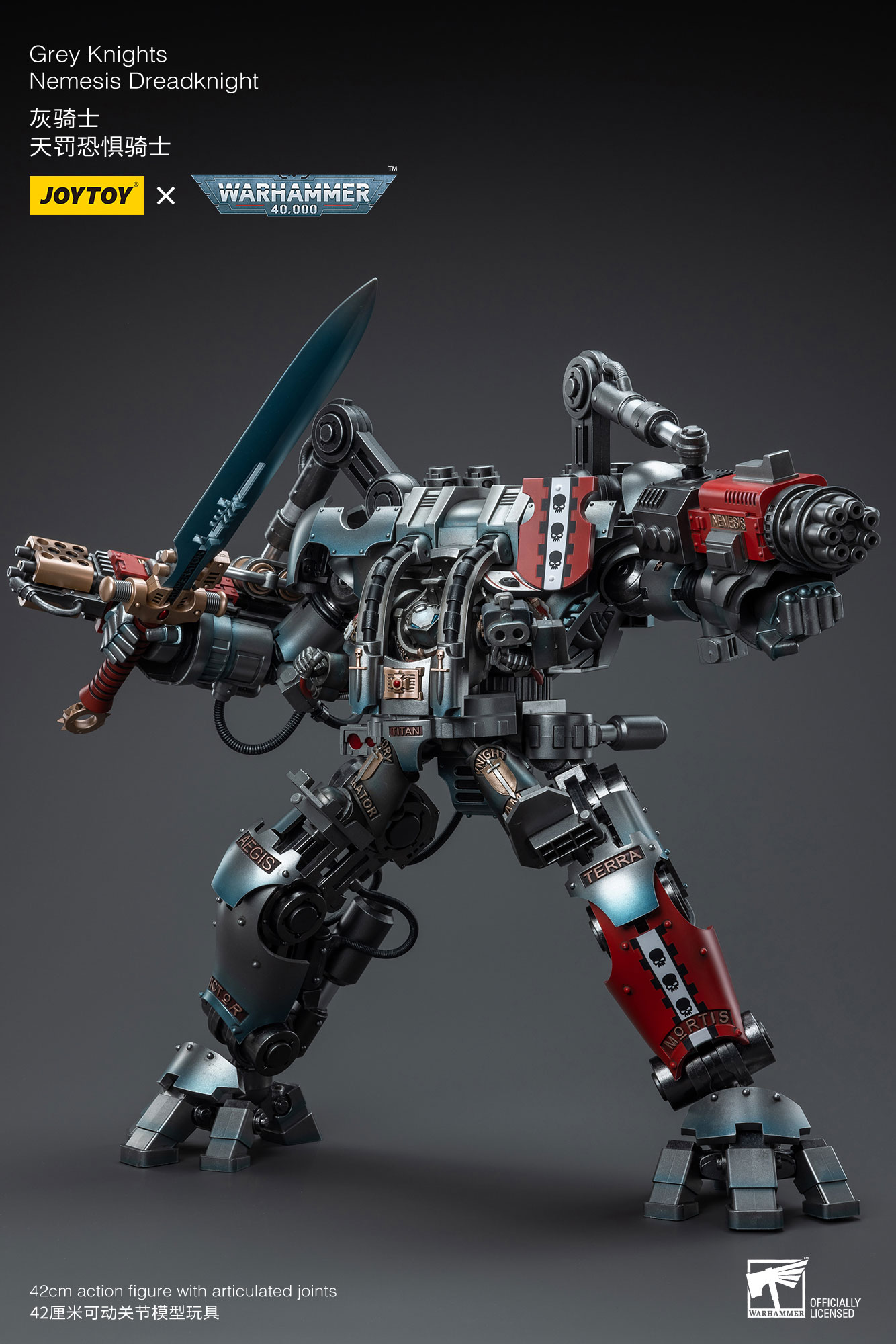 JOYTOY JT6434 Warhammer 40k 1: 18 Grey Knights Nemesis JOYTOY JT6434 Warhammer 40k 1: 18 Grey Knights Nemesis