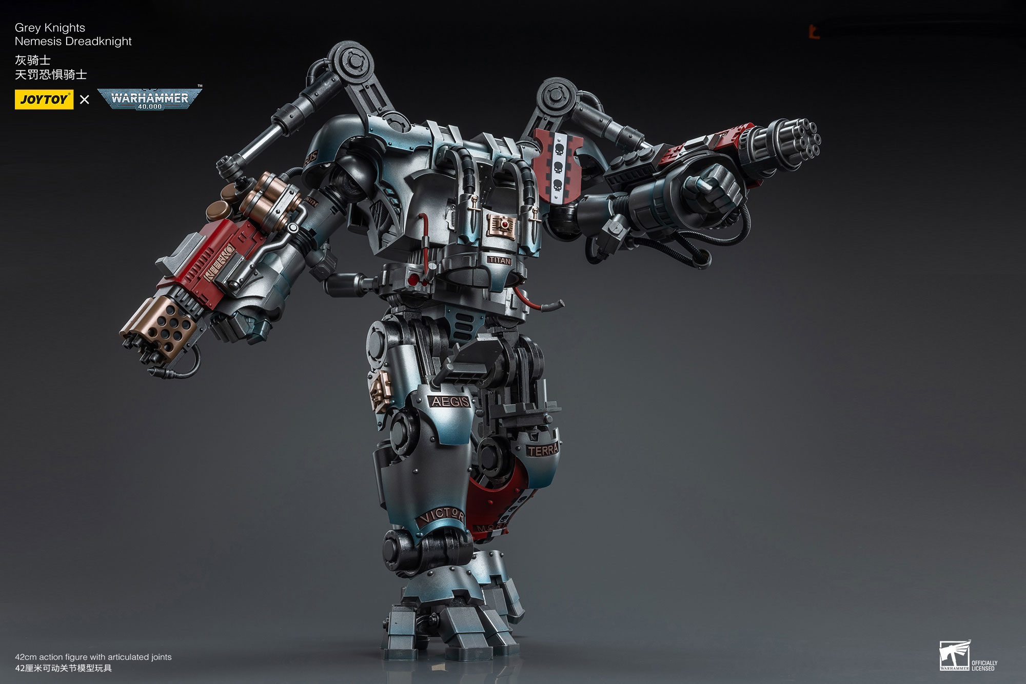 JOYTOY JT6434 Warhammer 40k 1: 18 Grey Knights Nemesis JOYTOY JT6434 Warhammer 40k 1: 18 Grey Knights Nemesis