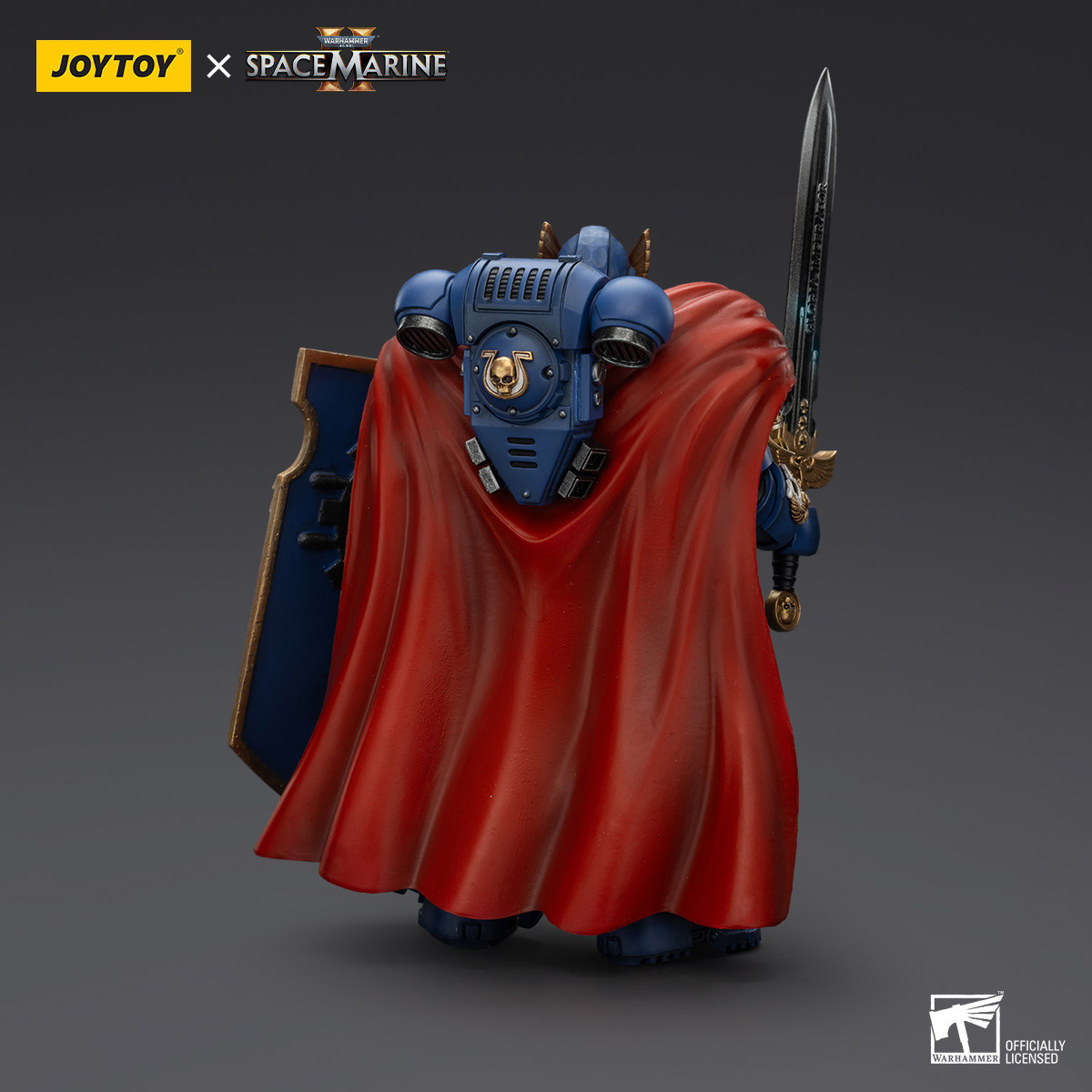 JOYTOY Warhammer 40k Space Marine 2 1: 18 Ultramarines Marneus Calgar Chapter Master with MKX Gravis Armour and Gauntlets of Ultramar and Victrix Honour Guard - JOYTOY WORLD