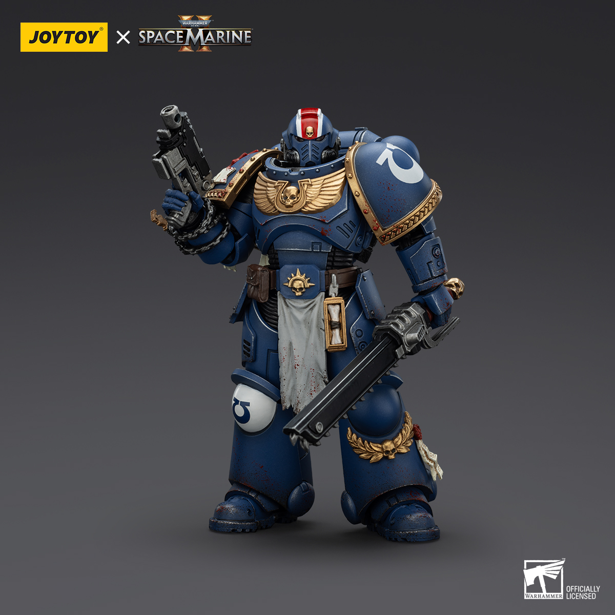 JOYTOY Warhammer 40k Collectors Edition Space Marine 2 Ultramarines  Lieutenant Titus, Sergeant Gadriel and Brother Chairon - JOYTOY WORLD