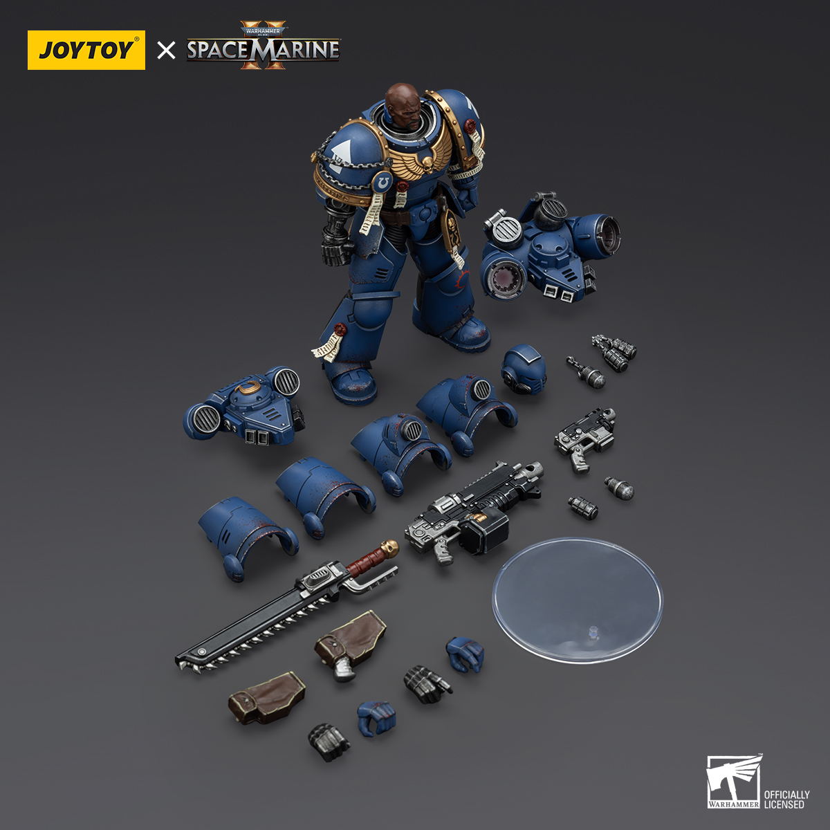 JOYTOY Warhammer 40k Collectors Edition Space Marine 2 Ultramarines  Lieutenant Titus, Sergeant Gadriel and Brother Chairon - JOYTOY WORLD