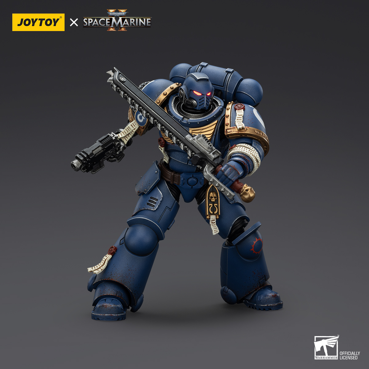 JOYTOY Warhammer 40k Collectors Edition Space Marine 2 Ultramarines  Lieutenant Titus, Sergeant Gadriel and Brother Chairon - JOYTOY WORLD