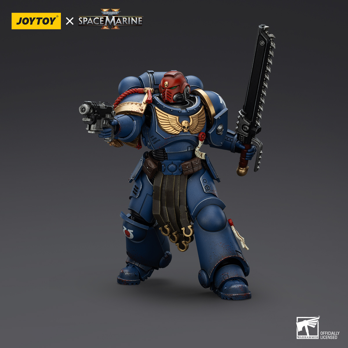 JOYTOY Warhammer 40k Collectors Edition Space Marine 2 Ultramarines  Lieutenant Titus, Sergeant Gadriel and Brother Chairon - JOYTOY WORLD