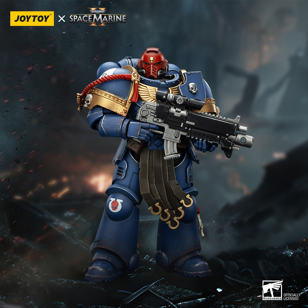 JOYTOY Warhammer 40k Collectors Edition Space Marine 2 Ultramarines  Lieutenant Titus, Sergeant Gadriel and Brother Chairon - JOYTOY WORLD