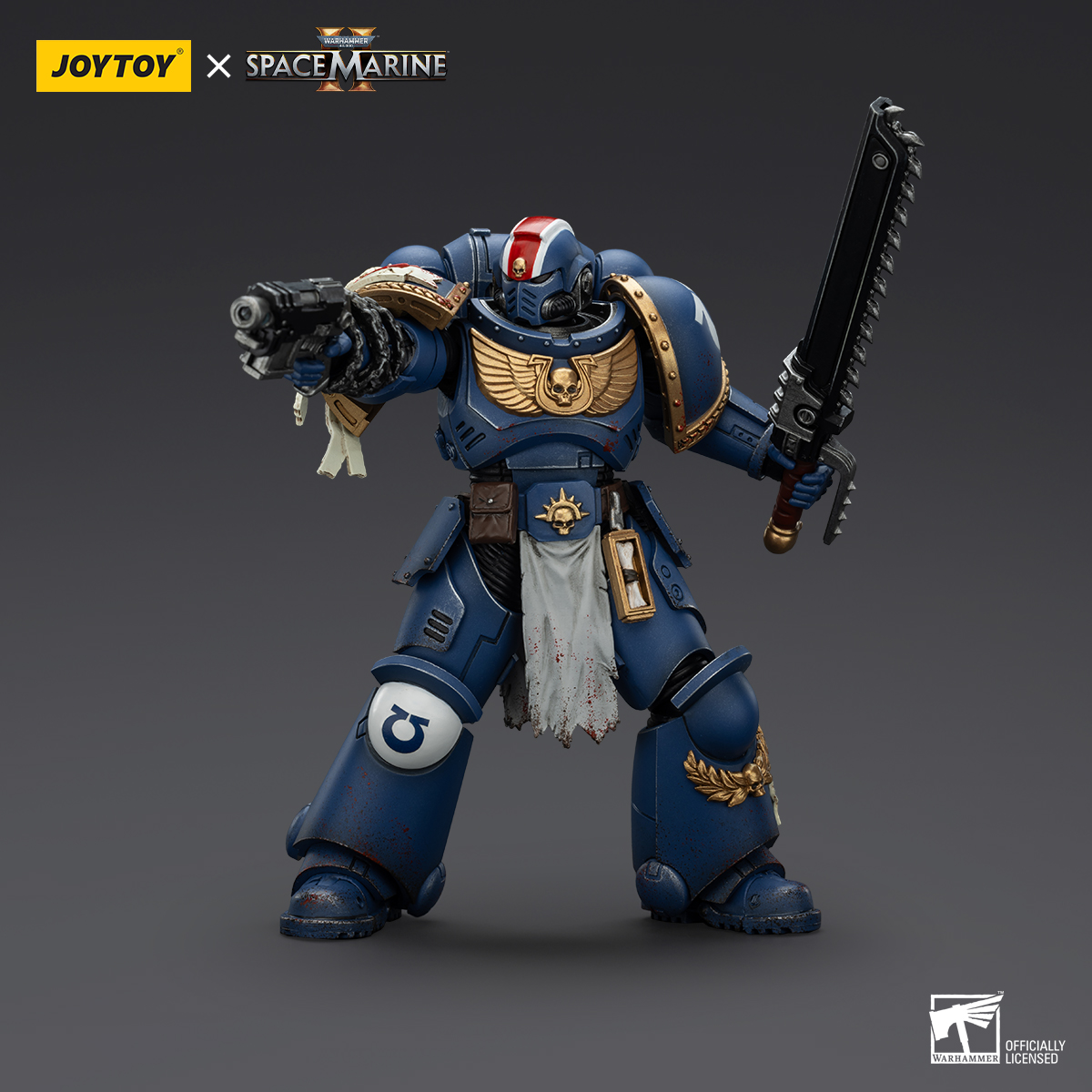 JOYTOY Warhammer 40k Collectors Edition Space Marine 2 Ultramarines  Lieutenant Titus, Sergeant Gadriel and Brother Chairon - JOYTOY WORLD