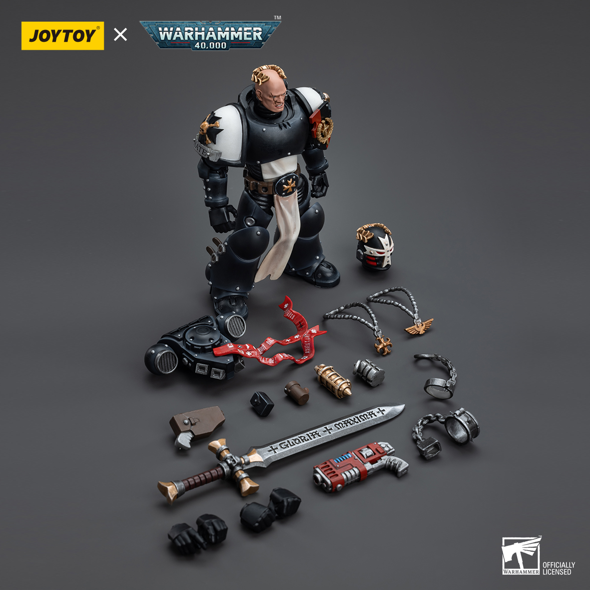 JOYTOY JT6557 Warhammer 40k 1: 18 Black Templars Emperor's Champion Bayard's Revenge - JOYTOY WORLD