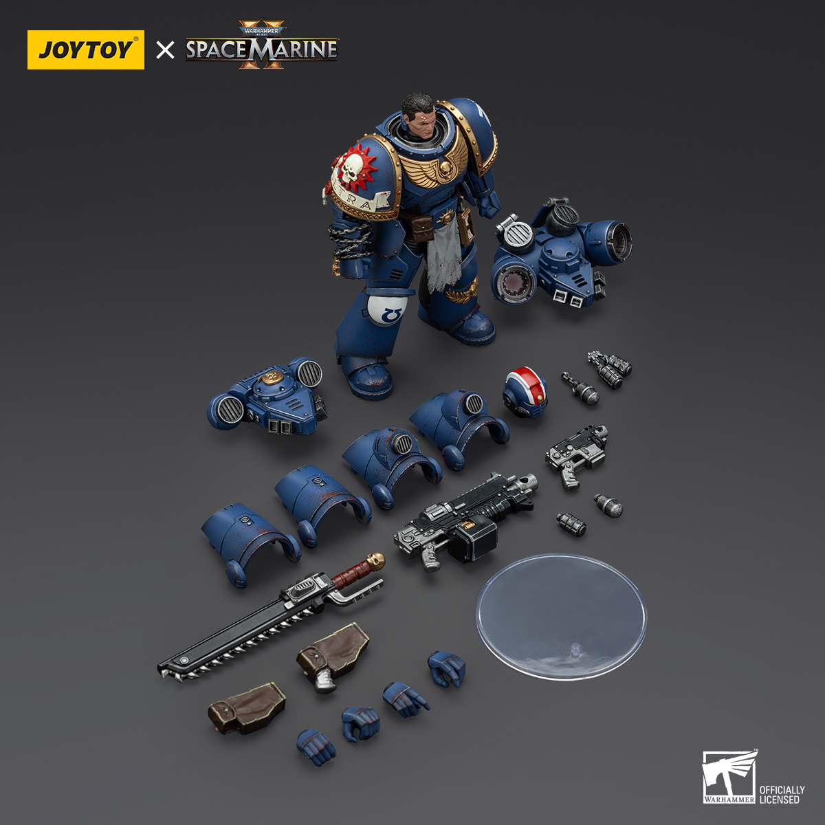 JOYTOY Warhammer 40k Collectors Edition Space Marine 2 Ultramarines  Lieutenant Titus, Sergeant Gadriel and Brother Chairon - JOYTOY WORLD
